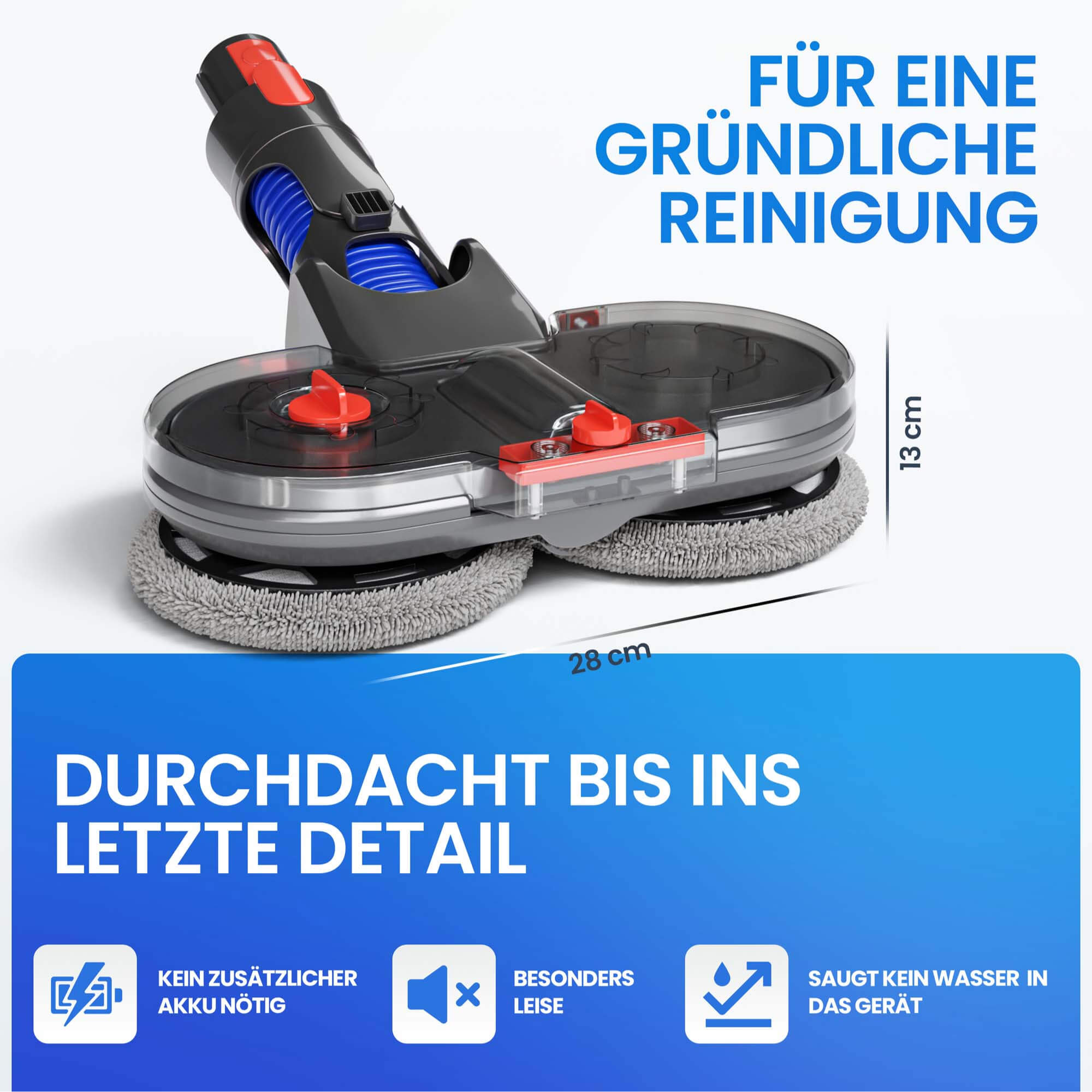 Electric wiping attachment suitable for Dyson - Secret Sale