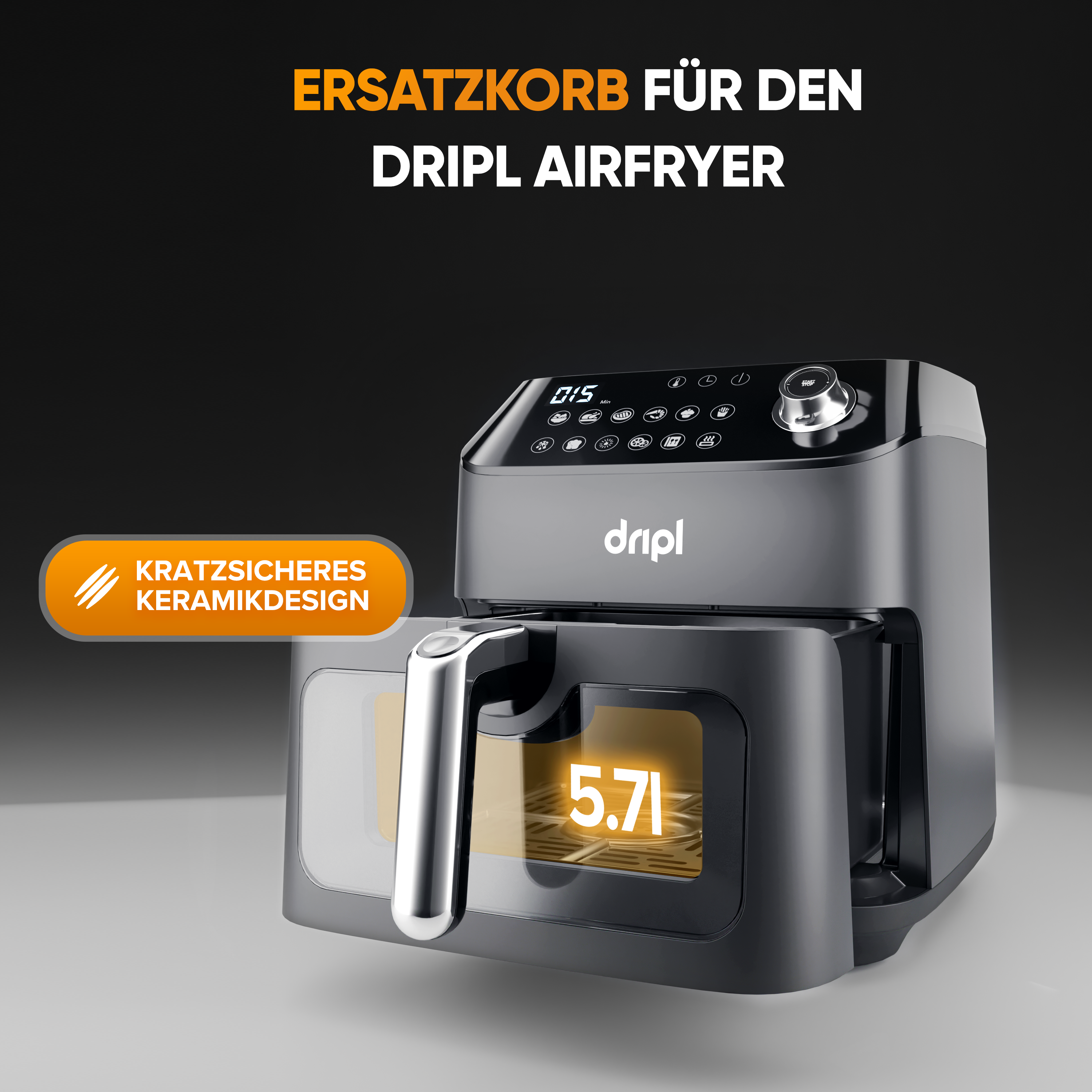 Dripl Air Fryer - Replacement Insert Basket