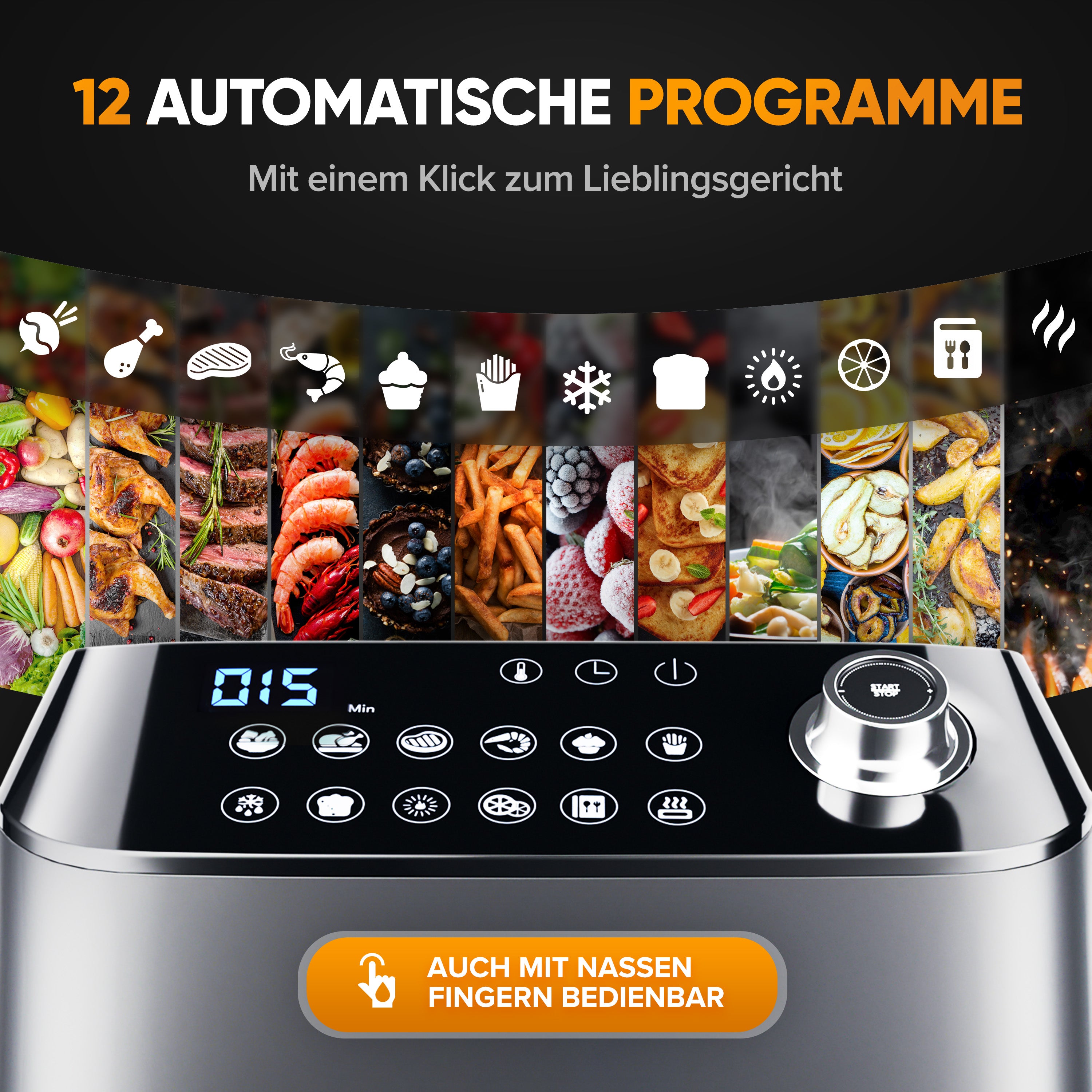 Dripl 5.7L Air Fryer with LCD Touchscreen - Secret Sale